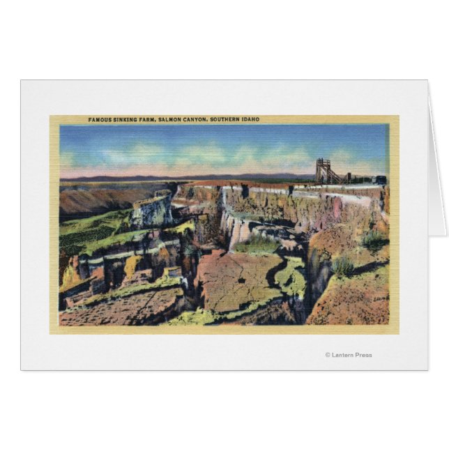 Cartão Idaho Meridional - Famosa Fazenda Naufrágio em Sal (Frente Horizontal)
