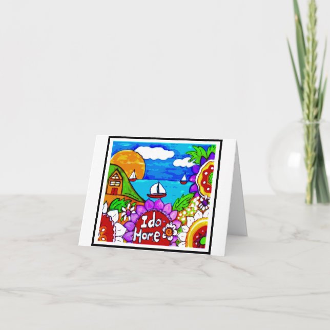 Cartão Idaho welcome, Idahome, Realtor, Ida Home Fun (Frente)