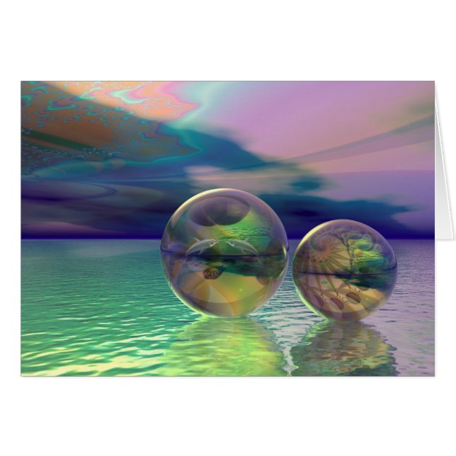 Cartão ideal do oceano (Frente Horizontal)