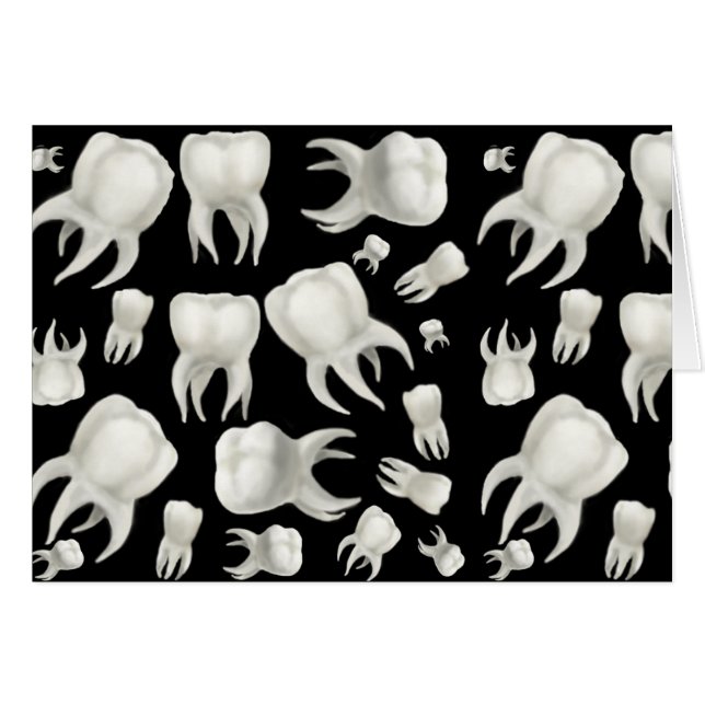 Cartão ideal dos dentes do dentista (Frente Horizontal)