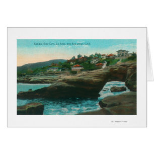 Cartão Ideia da cabeça CaveLa Jolla da esfinge, CA