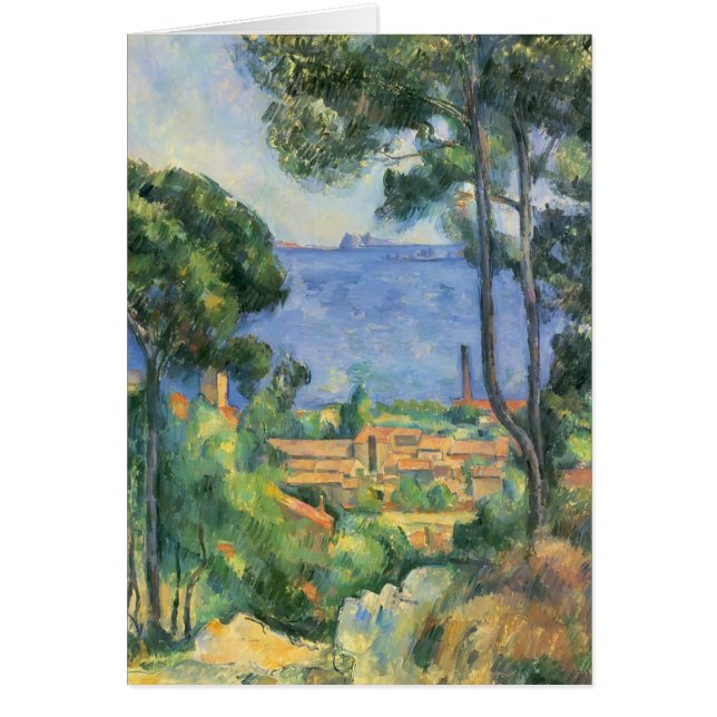Cartão Ideia de Paul Cezanne- do d'If de L'Estaque e de (Frente)