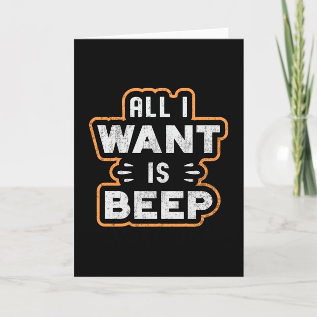 Cartão Ideia de Presente do Detector de Detecção Dourada  (Frente)