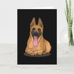 Cartão Ideia de presente para cães Malinois Shepherd bel