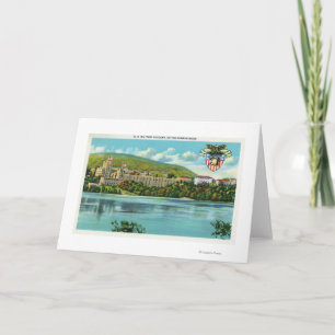 Cartão Ideia do Rio Hudson da academia militar dos E.U.