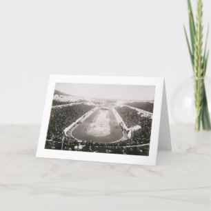 Cartão Ideia dos primeiros Jogos Olímpicos oficiais em