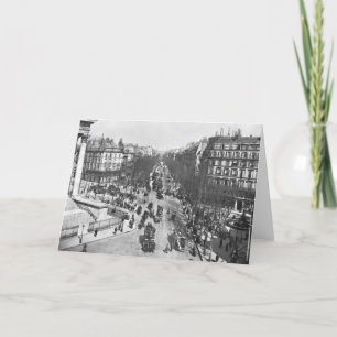 Cartão Ideia geral do lugar de la Madeleine