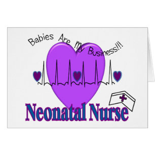 Cartão Ideias Neonatal do presente da enfermeira--Design