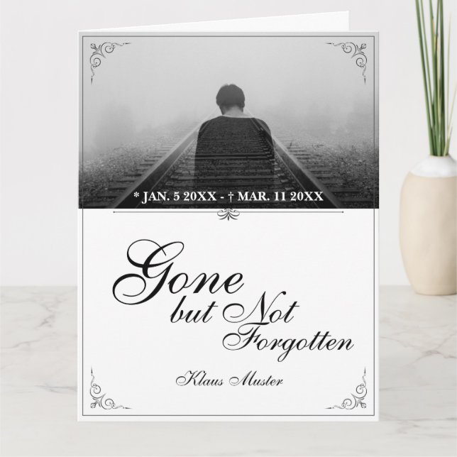 Cartão Ido mas não esquecido - Clássico (Frente)