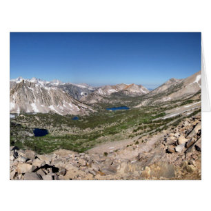 Cartão Ignorando John Muir Trail da Passagem de Kearsarge