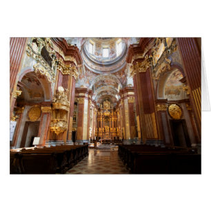 Cartão Igreja da abadia Melk, Baixa Áustria