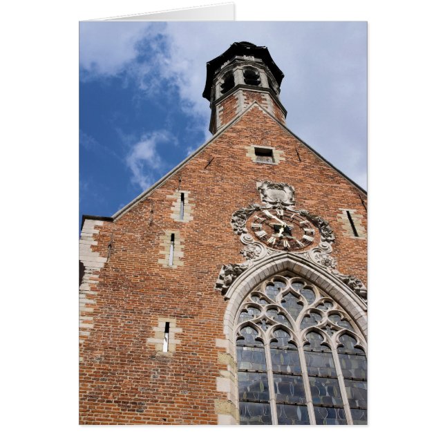 Cartão Igreja da Rua Mary Magdalene - Bruxelas, Bélgica (Frente)