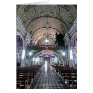 Cartão igreja de aisle san agustin
