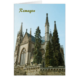 Cartão Igreja de Apollinaris em Remagen, Alemanha