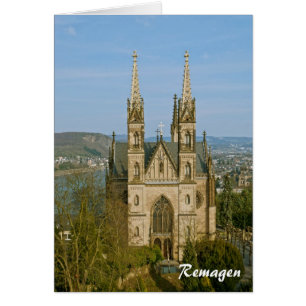 Cartão igreja de Apollinaris em Remagen, Alemanha