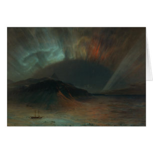 Cartão Igreja de Frederic Edwin - Aurora Borealis