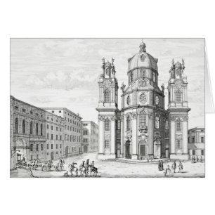 Cartão Igreja de Notre Dame, Salzburg, Áustria, 'de