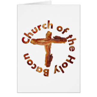 Cartão Igreja do bacon santamente