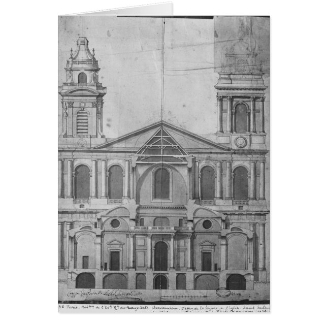 Cartão Igreja do Santo-Sulpice (Frente)
