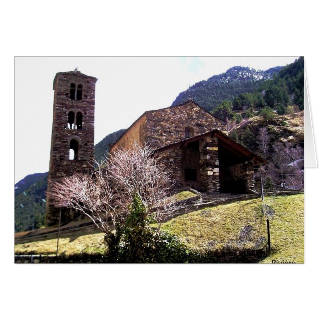 Cartão Igreja em Andorra (Frente Horizontal)