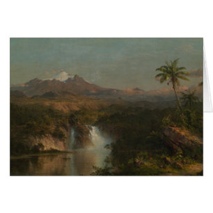 Cartão Igreja Frederic Edwin - Visão de Cotopaxi