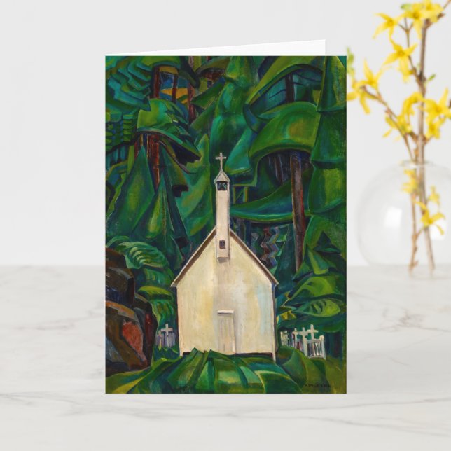 Cartão Igreja Indiana | Emily Carr | (Flor Amarela)
