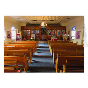 Cartão Igreja ortodoxa grega