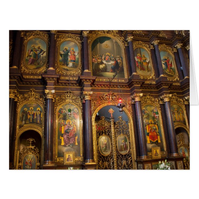 Cartão Igreja Ortodoxa Grega Santa Trindade (Frente horizontal)