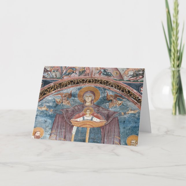 Cartão Igreja Ortodoxa Sérvia e um site da UNESCO, 2 (Frente)