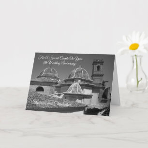 Cartão Igreja Personalizada 8º Aniversário de Casamento