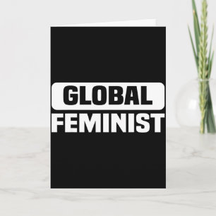 Cartão Igualdade Feminista Global de Empoderamento Para M