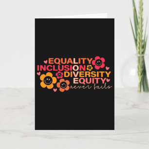 Cartão Igualdade Inclusão Diversidade Equidade Puzzle Aut