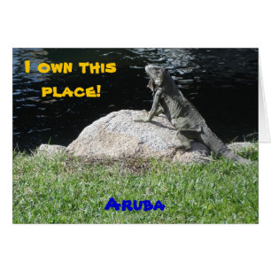 Cartão Iguana, Aruba