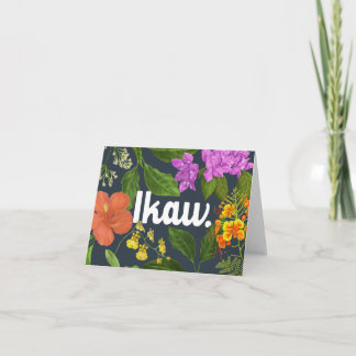 Cartão "Ikaw" (Você) Flores Filipinas