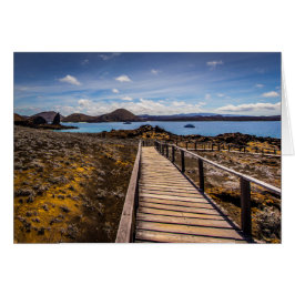 Cartão Ilha Bartolomeu nas Ilhas Galápagos