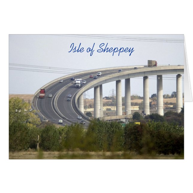 Cartão Ilha de Sheppey (Frente Horizontal)