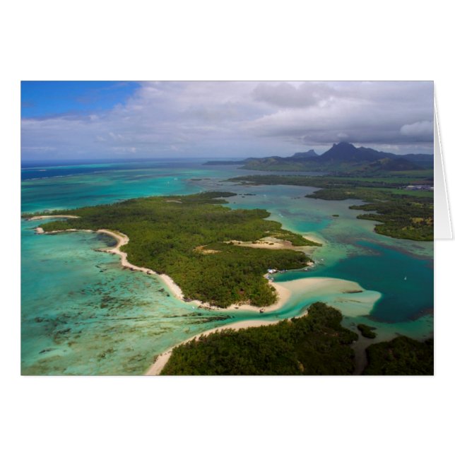 Cartão Ilha dos Cervos, Maurícia (Frente Horizontal)
