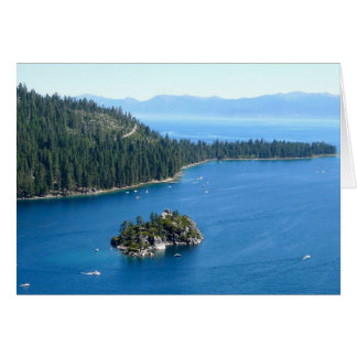 Cartão Ilha Fannette, Lago Tahoe