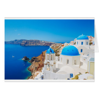 Cartão Ilha Santorini - Caldera, Grécia