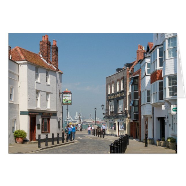 Cartão Ilha Spice - Portsmouth (Frente Horizontal)