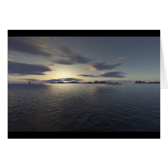 Cartão Ilha Sunrise (Frente Horizontal)