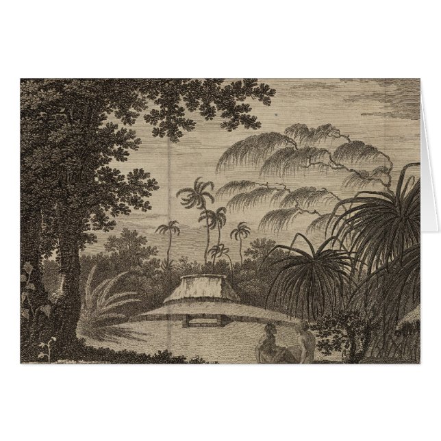 Cartão Ilha Tongatapu, Tonga (Frente Horizontal)