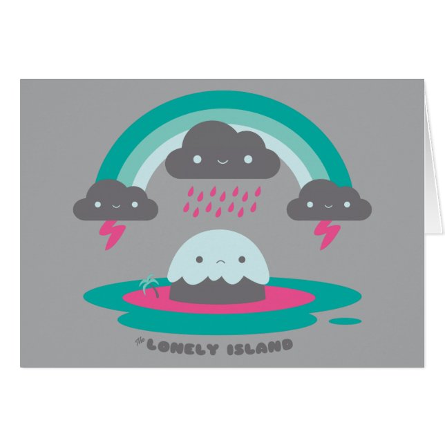 Cartão Ilha triste 2 (Frente Horizontal)