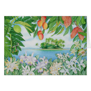Cartão Ilha tropical