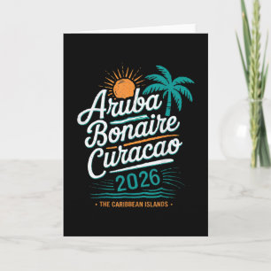 Cartão Ilhas Abc Aru Bonaire Curaçao Cruzeiro Férias 20
