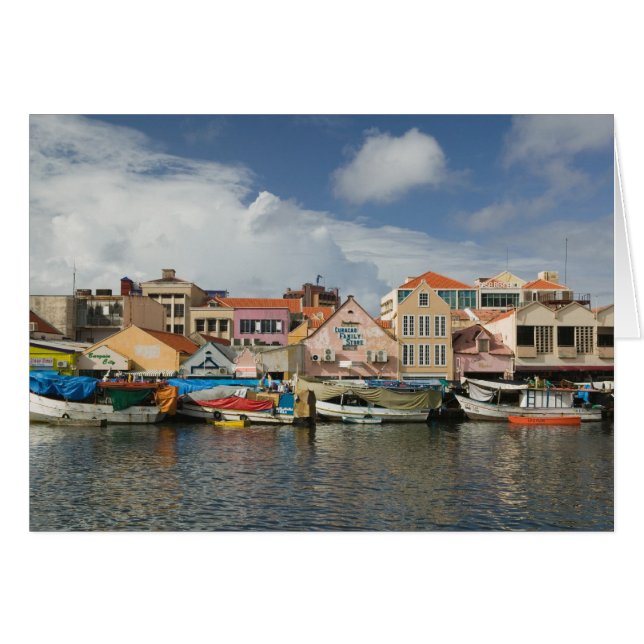 Cartão Ilhas ABC, CURACAO, Willemstad: Punda, (Frente Horizontal)