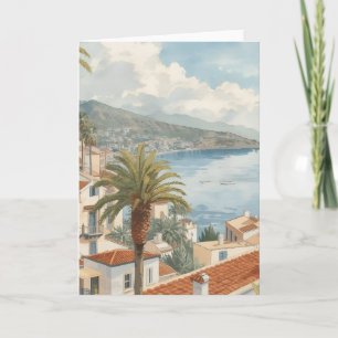 Cartão Ilhas Baleares Viagem Francesa Vintage