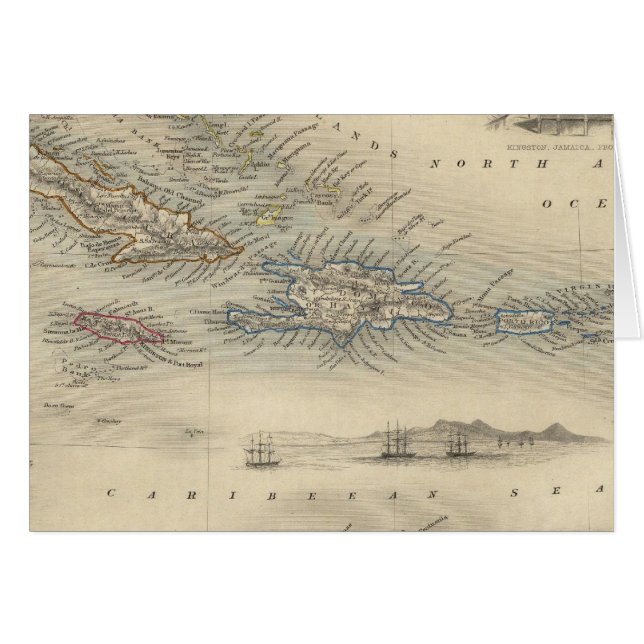 Cartão Ilhas da Índia Ocidental 3 (Frente Horizontal)