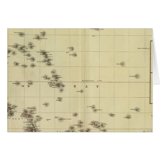 Cartão Ilhas do Pacífico (Frente Horizontal)