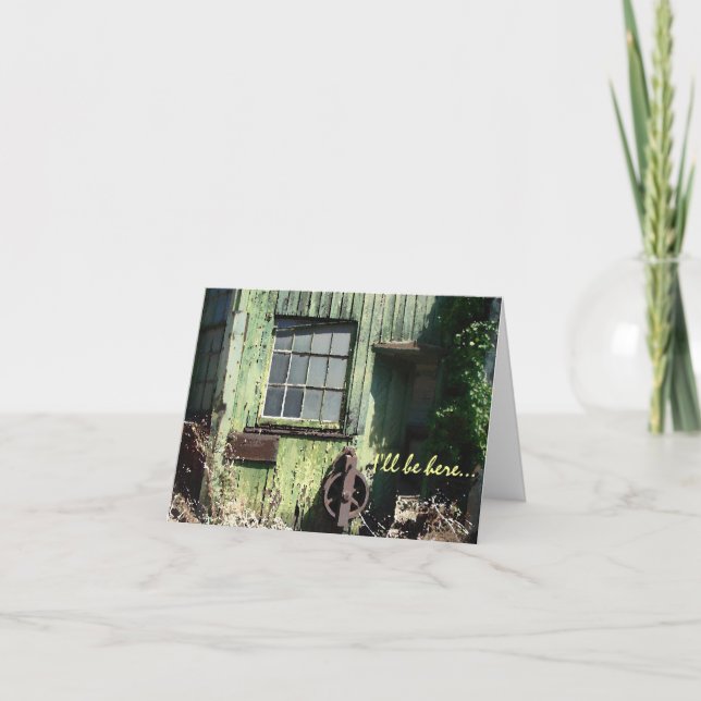 Cartão I'll Be Here...You're Worth the Wait (Frente)